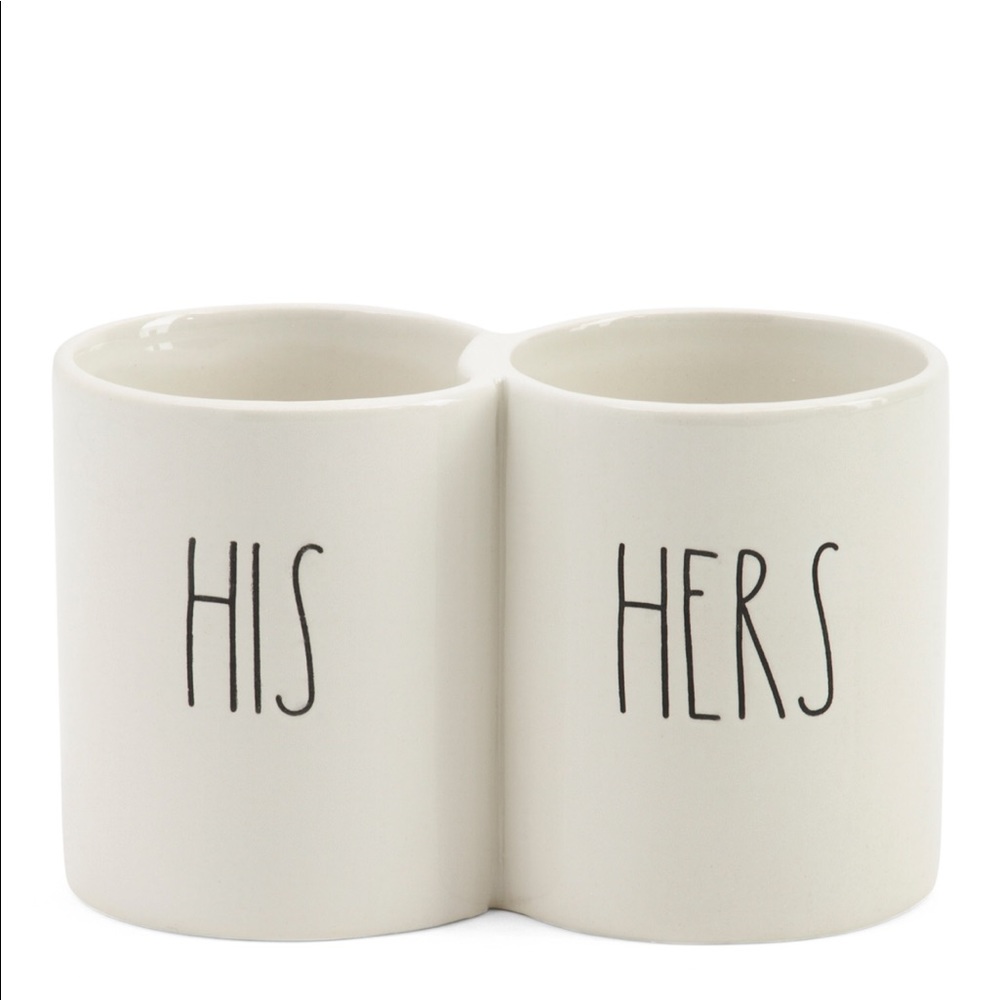 Rae Dunn HIS / HERS infused cups